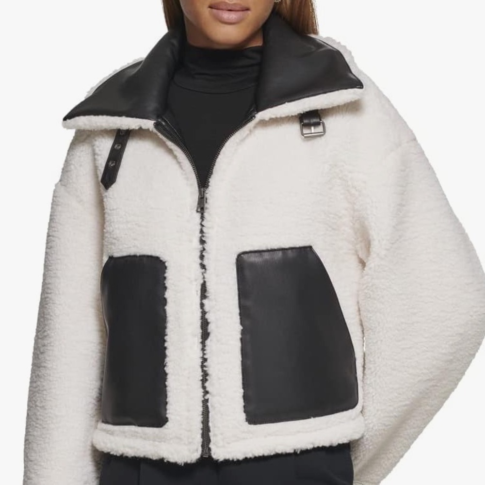 NWT Women's Reversible Sherpa Shorty Jacket